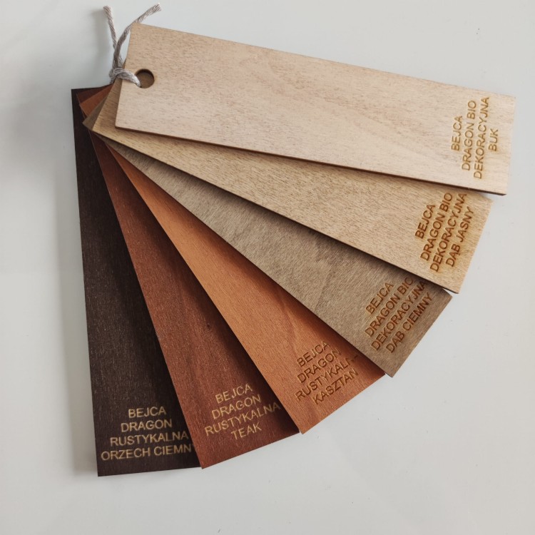 wzornik kolorów bejcy