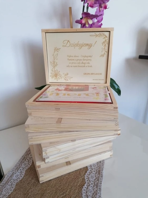 pudełko z życzeniami na merci