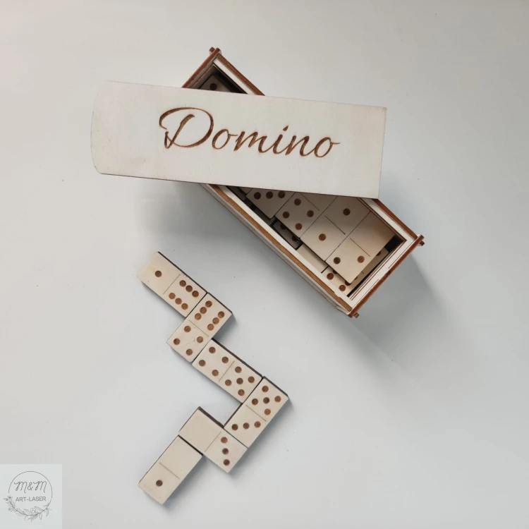 drewniane domino eko zabawka