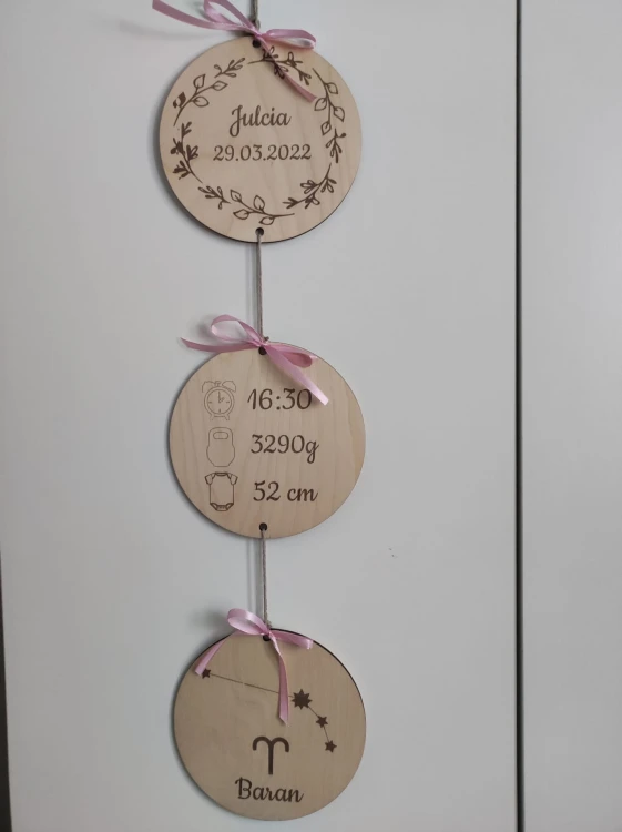 metryczka narodzin dla dziecka