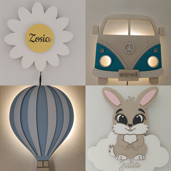 Personalizowane lampki LED